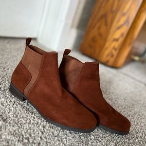 Brown Suede Ankle Boots